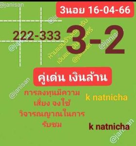 หวยฮานอยวันนี้ 16/4/66 ชุดที่4