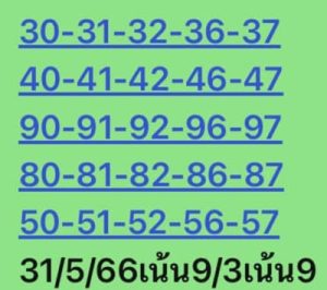 หวยหุ้นวันนี้ 31/5/66 ชุดที่1