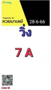 หวยมาเลย์วันนี้ 28/6/66 ชุดที่1