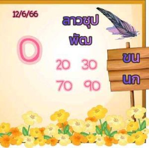 หวยลาววันนี้ 12/6/66 ชุดที่1