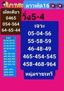 หวยลาววันนี้ 16/6/66 ชุดที่8