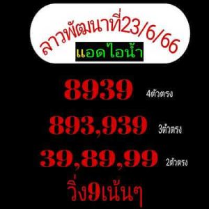 หวยลาววันนี้ 23/6/66 ชุดที่10