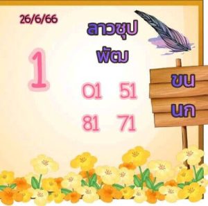 หวยลาววันนี้ 26/6/66 ชุดที่9