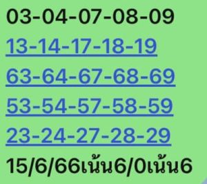 หวยหุ้นวันนี้ 15/6/66 ชุดที่1