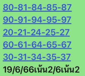 หวยหุ้นวันนี้ 19/6/66 ชุดที่1