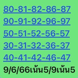 หวยหุ้นวันนี้ 9/6/66 ชุดที่2