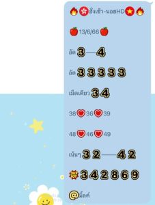 หวยฮานอยวันนี้ 13/6/66 ชุดที่10