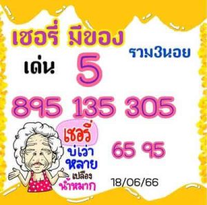 หวยฮานอยวันนี้ 18/6/66 ชุดที่5