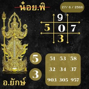 หวยฮานอยวันนี้ 27/6/66 ชุดที่10