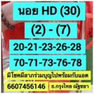 หวยฮานอยวันนี้ 30/6/66 ชุดที่9