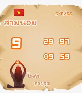 หวยฮานอยวันนี้ 5/6/66 ชุดที่9