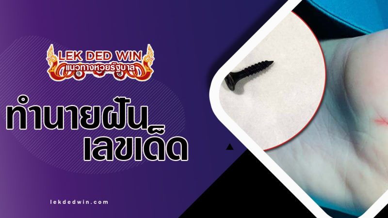ทำนายฝันถูกตะปูตำ-พร้อมเลขเด็ด