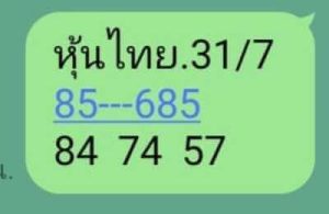 หวยหุ้นวันนี้ 31/7/66 ชุดที่9