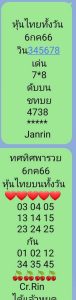 หวยหุ้นวันนี้ 6/7/66 ชุดที่6