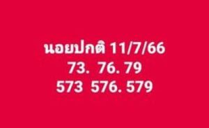 หวยฮานอยวันนี้ 11/7/66 ชุดที่3