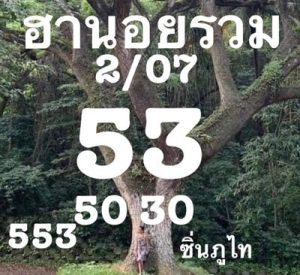 หวยฮานอยวันนี้ 2/7/66 ชุดที่3