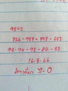 หวยมาเลย์วันนี้ 16/8/66 ชุดที่1