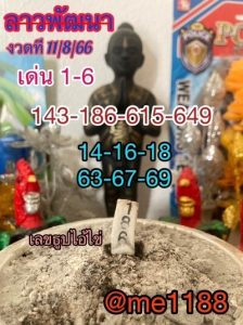 หวยลาววันนี้ 11/8/66 ชุดที่8