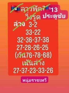 หวยลาววันนี้ 7/8/66 ชุดที่8