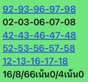 หวยหุ้นวันนี้ 16/8/66 ชุดที่4