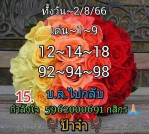 หวยหุ้นวันนี้ 2/8/66 ชุดที่4