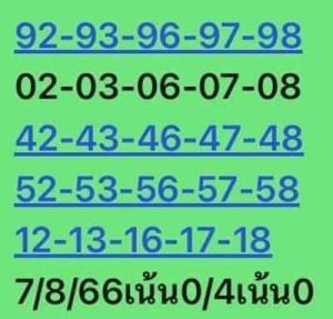 หวยหุ้นวันนี้ 7/8/66 ชุดที่4