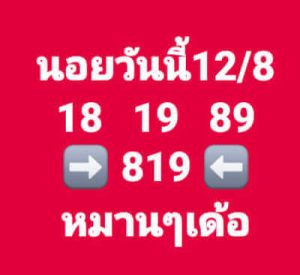 หวยฮานอยวันนี้ 12/8/66 ชุดที่1