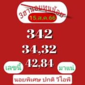 หวยฮานอยวันนี้ 15/8/66 ชุดที่1