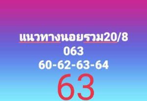 หวยฮานอยวันนี้ 20/8/66 ชุดที่9