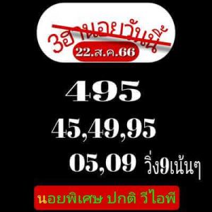 หวยฮานอยวันนี้ 22/8/66 ชุดที่7