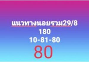 หวยฮานอยวันนี้ 29/8/66 ชุดที่5