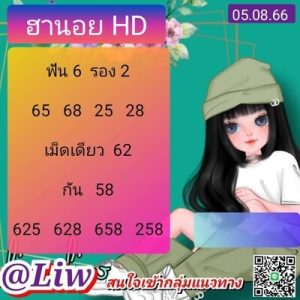 หวยฮานอยวันนี้ 5/8/66 ชุดที่7