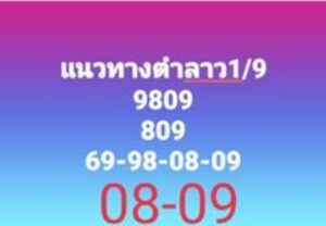 หวยลาววันนี้ 1/9/66 ชุดที่1