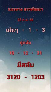 หวยลาววันนี้ 25/9/66 ชุดที่10