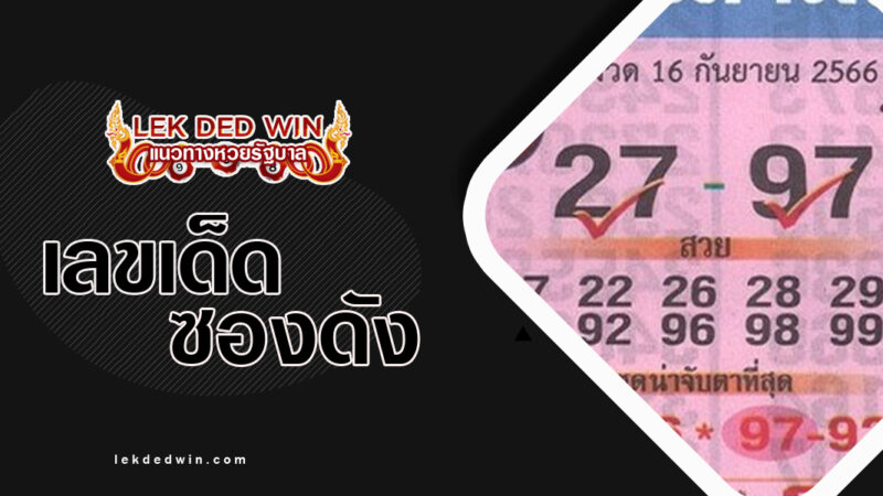 หวยสุตรฉลามเลข-งวด 16/9/66