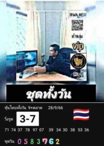 หวยหุ้นวันนี้ 28/9/66 ชุดที่7