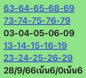 หวยหุ้นวันนี้ 28/9/66 ชุดที่8