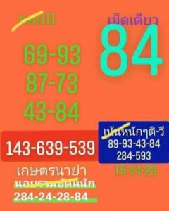 หวยฮานอยวันนี้ 11/9/66 ชุดที่4