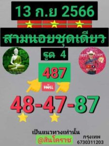 หวยฮานอยวันนี้ 13/9/66 ชุดที่8