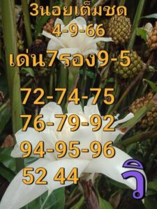 หวยฮานอยวันนี้ 4/9/66 ชุดที่3