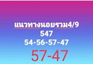 หวยฮานอยวันนี้ 4/9/66 ชุดที่4