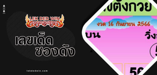 หวยตังกวย 1/4/67 ติดตามแนวทาง หวยเด็ดงวดนนี้ บน-ล่าง