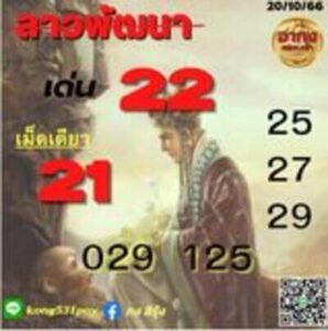 หวยลาววันนี้ 20/10/66 ชุดที่1