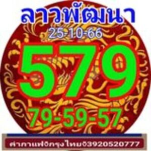 หวยลาววันนี้ 25/10/66 ชุดที่2