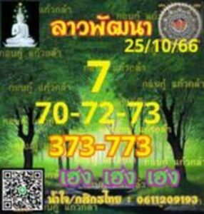 หวยลาววันนี้ 25/10/66 ชุดที่9