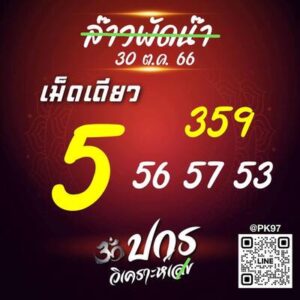 หวยลาววันนี้ 30/10/66 ชุดที่5