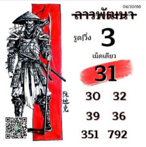 หวยลาววันนี้ 4/10/66 ชุดที่1