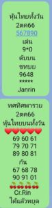 หวยหุ้นวันนี้ 2/10/66 ชุดที่5