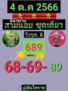 หวยฮานอยวันนี้ 4/10/66 ชุดที่4