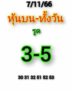 หวยหุ้นวันนี้ 7/11/66 ชุดที่7